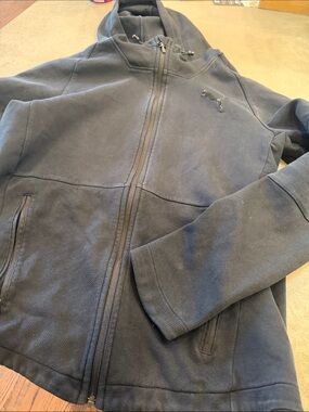 Puma Men's Dark Navy Full-Zip Hooded Jacket